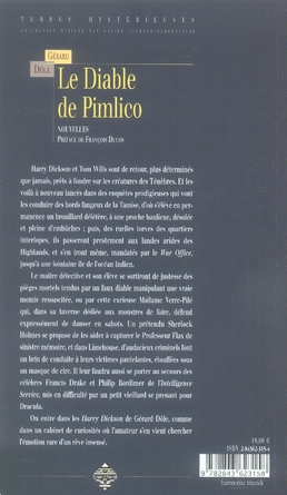 Quatrième de couverture de « LES NOUVELLES ENQUETES DE HARRY DICKSON - LE DIABLE DE PIMLICO - NOUVELLES »