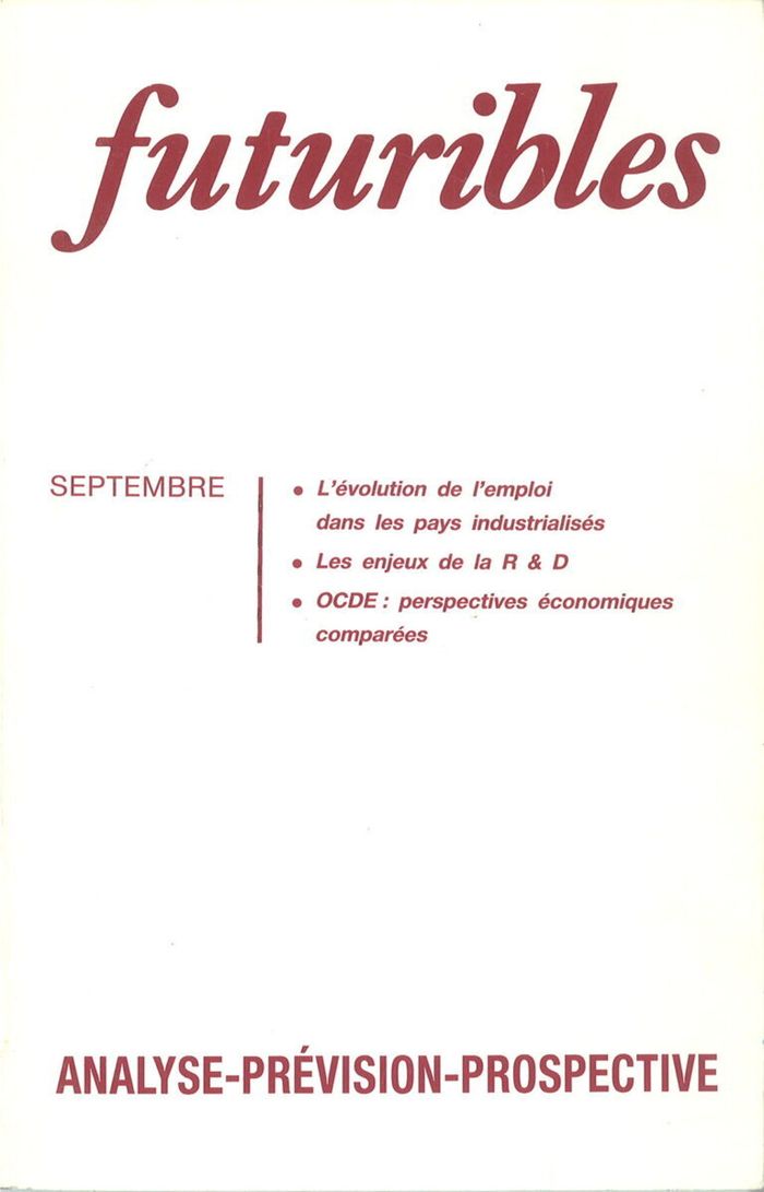 Couverture du livre « FUTURIBLES 146, SEPTEMBRE 1990. L'EVOLUTION DE L'EMPLOI DANS LES PAYS INDUSTRIALISES - LES ENJEUX DE » de Pare/marchand/roguet, librairie Les Contes Infusés à Corte