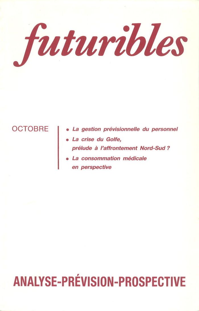 Couverture du livre « FUTURIBLES 147, OCTOBRE 1990. LA GESTION PREVISIONNELLE DU PERSONNEL - LA CRISE DU GOLFE, PRELUDE A » de Dutailly/mizrahi, librairie Les Contes Infusés à Corte
