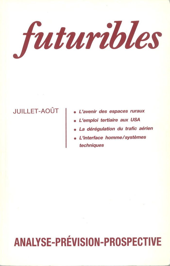 Couverture du livre « FUTURIBLES 167, JUILLET-AOUT 1992. L'AVENIR DES ESPACES RURAUX - L'EMPLOI TERTIAIRE AUX USA » de Kayser/granrut/gras, librairie Les Contes Infusés à Corte