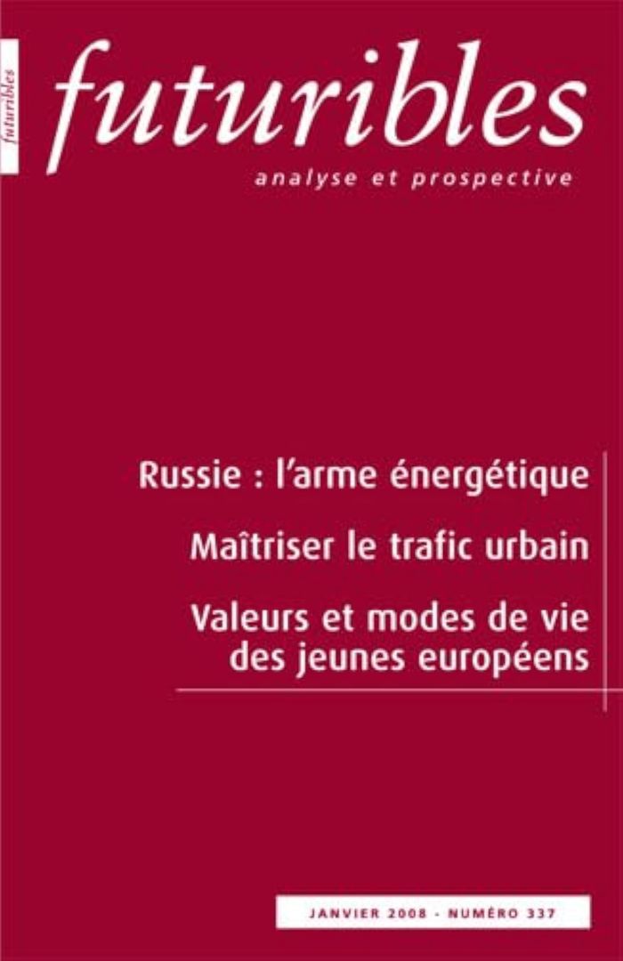 Couverture du livre « FUTURIBLES 337, JANVIER 2008. RUSSIE : L'ARME ENERGETIQUE - MAITRISER LE TRAFIC URBAIN » de Castel Bensebaa/du, librairie Les Contes Infusés à Corte