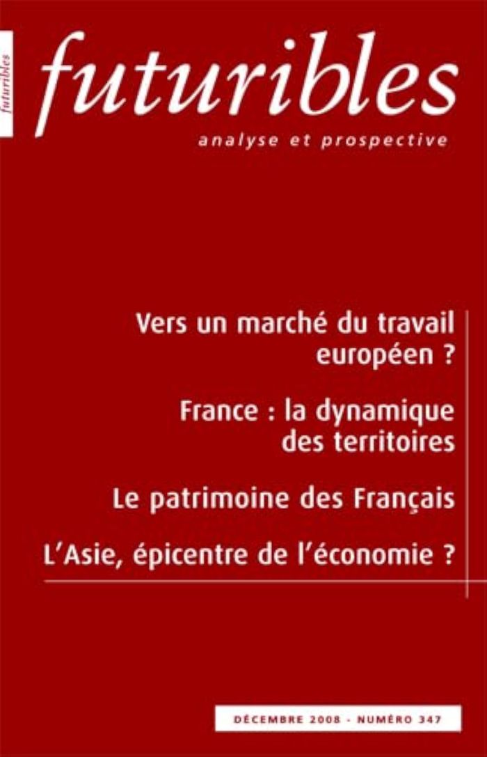 Couverture du livre « FUTURIBLES 347, DECEMBRE 2008. VERS UN MARCHE DU TRAVAIL EUROPEEN ? - FRANCE : LA DYNAMIQUE DES TERR » de Lefresne/cordobes, librairie Les Contes Infusés à Corte