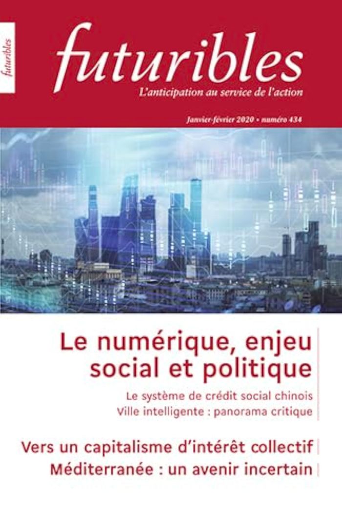 Couverture du livre « FUTURIBLES 434, JANVIER-FEVRIER 2020. LE NUMERIQUE, ENJEU SOCIAL ET POLITIQUE - VERS UN CAPITALISME » de Creuzet/abis Ferone, librairie Les Contes Infusés à Corte