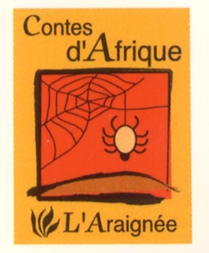Couverture du livre « CONTES D AFRIQUE L ARAIGNEE  MINI LIVRE COLLECTION 3/2 32 3 2 MINI BOOK » de Kersale Patrick, librairie Les Contes Infusés à Corte