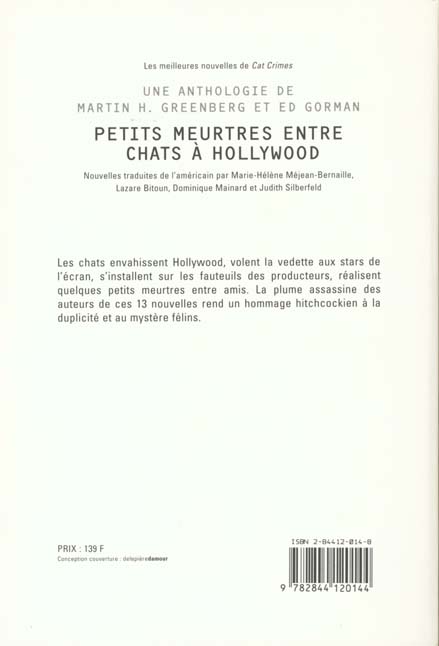 Quatrième de couverture de « PETITS MEURTRES ENTRE CHATS A HOLLYWOOD »