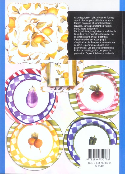 Quatrième de couverture de « PORCELAINE : SES FORMES ET SES COULEURS »