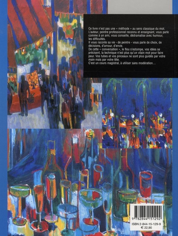 Quatrième de couverture de « DE L'INSPIRATION A L'OEUVRE PEINTE »