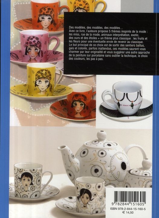 Quatrième de couverture de « PEINTURE SUR PORCELAINE : TENDANCE DECO »