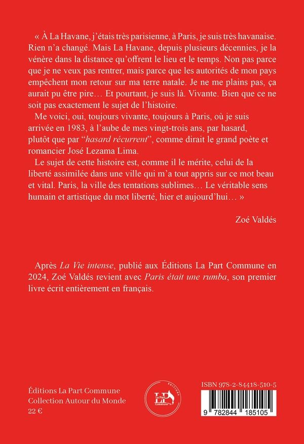 Quatrième de couverture de « Paris était une rumba »