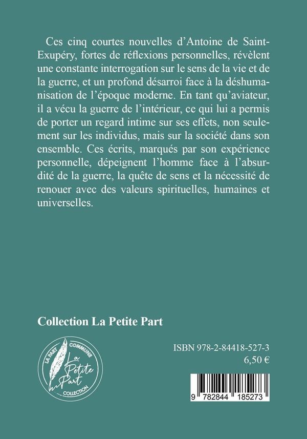 Quatrième de couverture de « Il faut donner un sens à la vie des hommes »