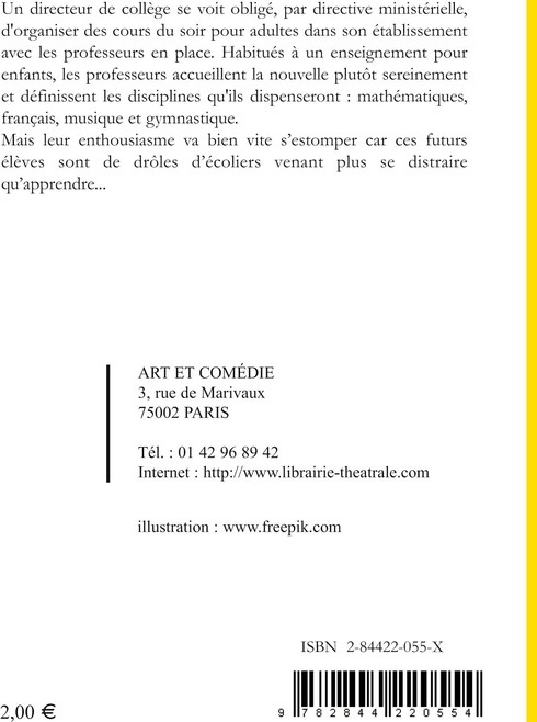 Quatrième de couverture de « HAUTES ETUDES COMMUNALES !... - ROBERT, T'ES BON POUR L'ACADEMIE »