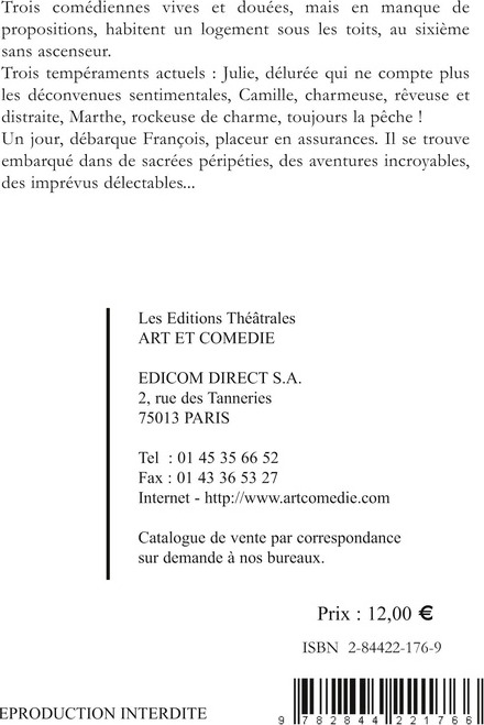 Quatrième de couverture de « JANINE TRUCHOT A DISPARU - COMEDIE EN TROIS ACTES »