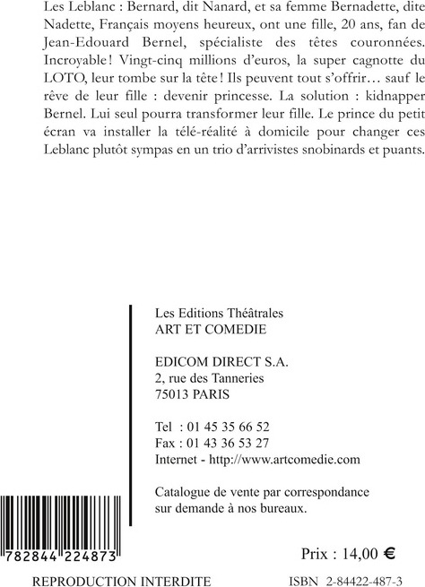 Quatrième de couverture de « NUMERO COMPLEMENTAIRE - COMEDIE EN DEUX ACTES »