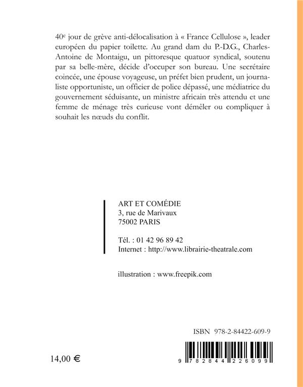 Quatrième de couverture de « ALLO CHERIE... J'AI DELOCALISE TA MERE ! - COMEDIE EN TROIS ACTES »