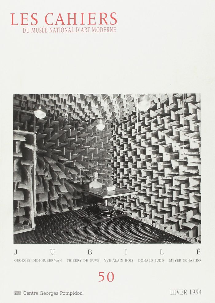 Couverture du livre « CAHIERS DU MUSEE NATIONAL D'ART MODERNE N 50 HIVER 1994 » de Collectif, librairie Les Contes Infusés à Corte