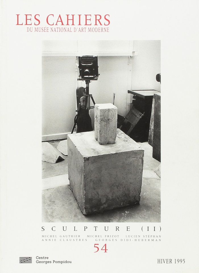 Couverture du livre « CAHIERS DU MUSEE NATIONAL D'ART MODERNE N 54 HIVER 1995 » de Collectif, librairie Les Contes Infusés à Corte