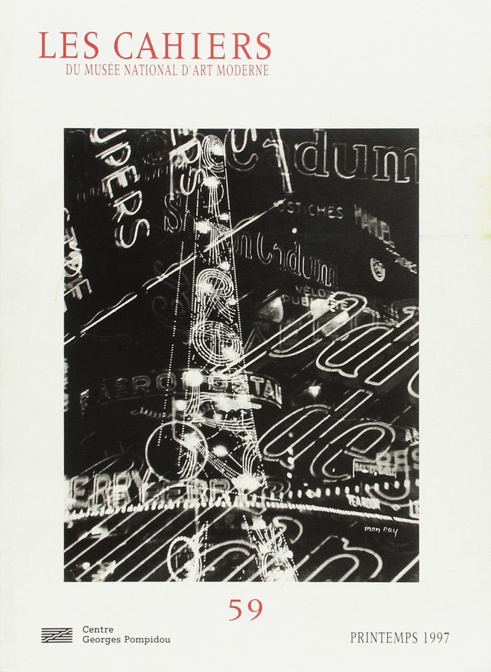 Couverture du livre « CAHIERS DU MUSEE NATIONAL D'ART MODERNE N 59 PRINTEMPS 1997 » de Collectif, librairie Les Contes Infusés à Corte
