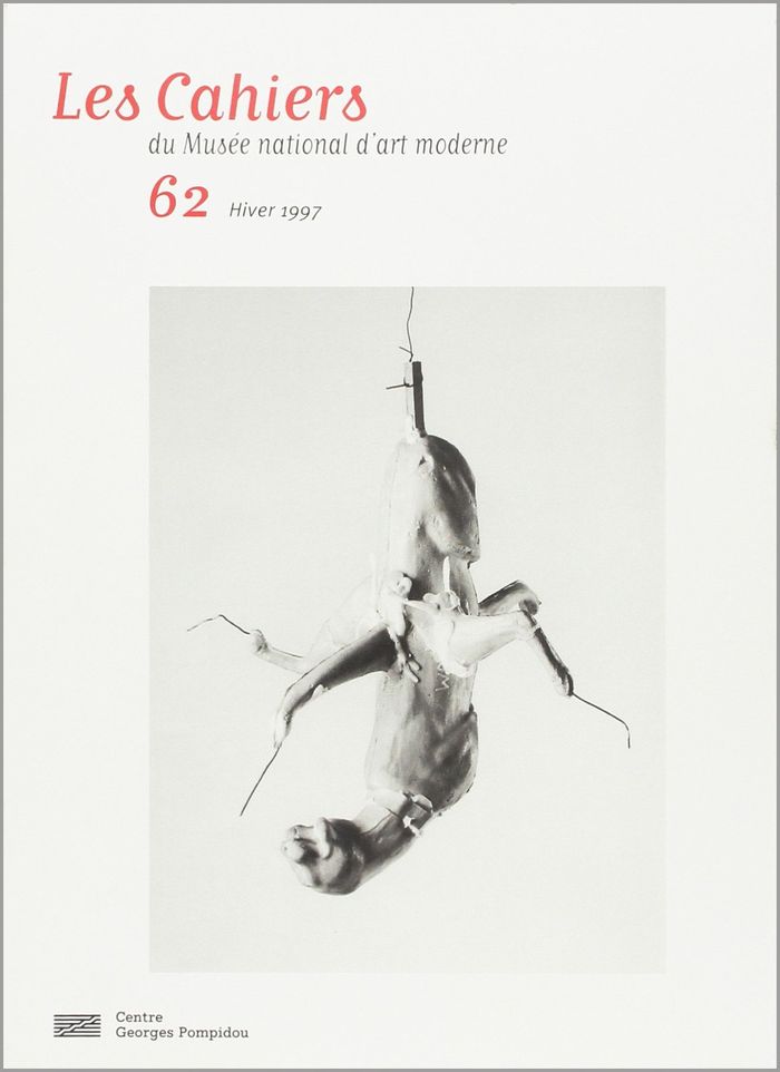 Couverture du livre « CAHIERS DU MUSEE NATIONAL D'ART MODERNE N 62 HIVER 1997 » de Collectif, librairie Les Contes Infusés à Corte
