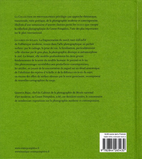 Quatrième de couverture de « LE CORPS EN ECLATS - LA COLLECTION DE PHOTOGRAPHIES »