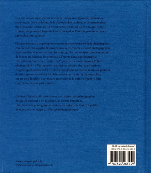 Quatrième de couverture de « OMBRES PORTEES - LA COLLECTION DE PHOTOGRAPHIES »