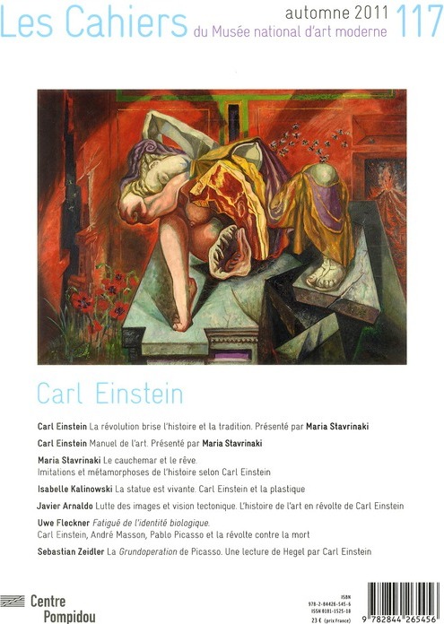 Quatrième de couverture de « CAHIERS DU MUSEE NATIONAL D'ART MODERNE N 117 AUTOMNE 2011 »