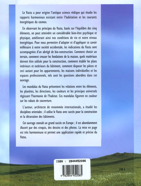 Quatrième de couverture de « VASTU - LE YOGA DE L'HABITAT »