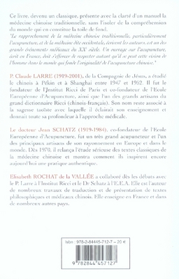 Quatrième de couverture de « APERCUS DE MEDECINE CHINOISE TRADITIONNELLE »