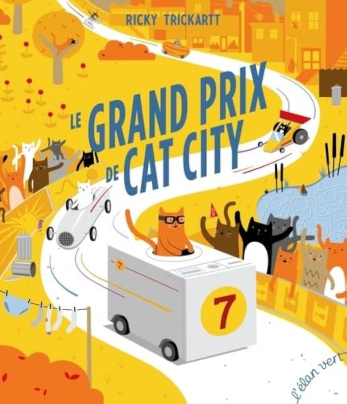 Couverture du livre « Le Grand prix de Cat City », librairie Les Contes Infusés à Corte