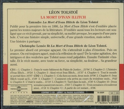 Quatrième de couverture de « LA MORT D'IVAN ILLITCH »