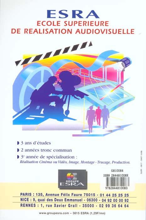 Quatrième de couverture de « ECRIRE UN COURT METRAGE »