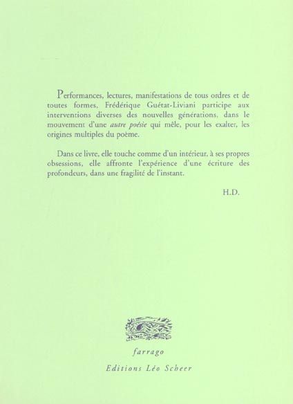 Quatrième de couverture de « APPAREILS »
