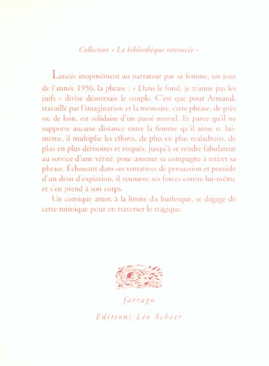 Quatrième de couverture de « L'ECHEC »