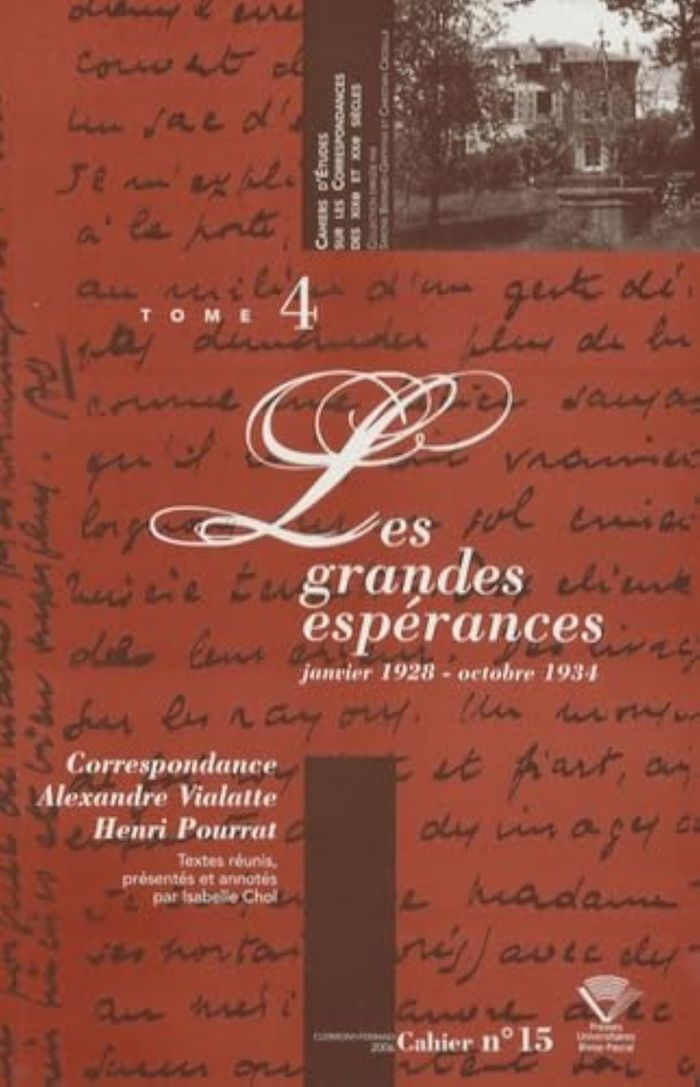 Couverture du livre « CORRESPONDANCE ALEXANDRE VIALATTE - HENRI POURRAT, 1916-1959 » de Vialatte/pourrat, librairie Les Contes Infusés à Corte