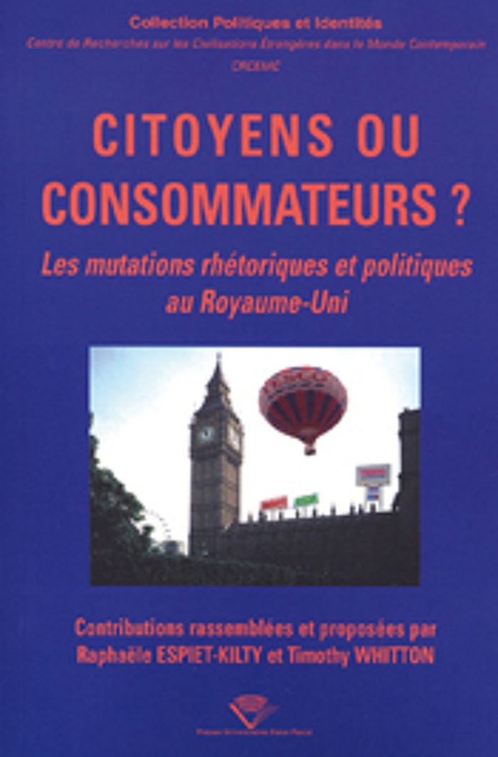 Couverture du livre « CITOYENS OU CONSOMMATEURS ? » de R. Espiet-Kilty, librairie Les Contes Infusés à Corte