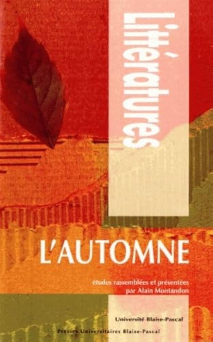Couverture du livre « L'AUTOMNE » de Alain Montandon, librairie Les Contes Infusés à Corte
