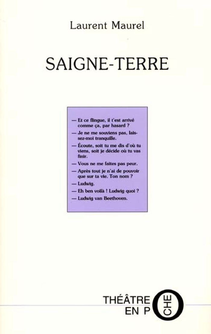 Couverture du livre « SAIGNE-TERRE » de Maurel Laurent, librairie Les Contes Infusés à Corte