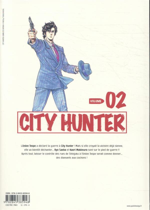 Quatrième de couverture de « CITY HUNTER T02 »