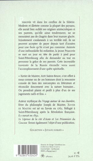 Quatrième de couverture de « LA JEUNE SIBERIENNE »