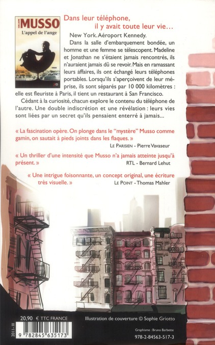 Quatrième de couverture de « L'appel de l'ange : roman »