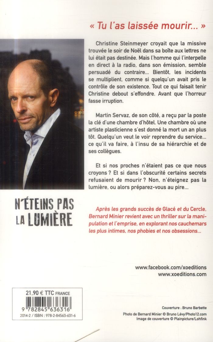 Quatrième de couverture de « N'éteins pas la lumière : roman »