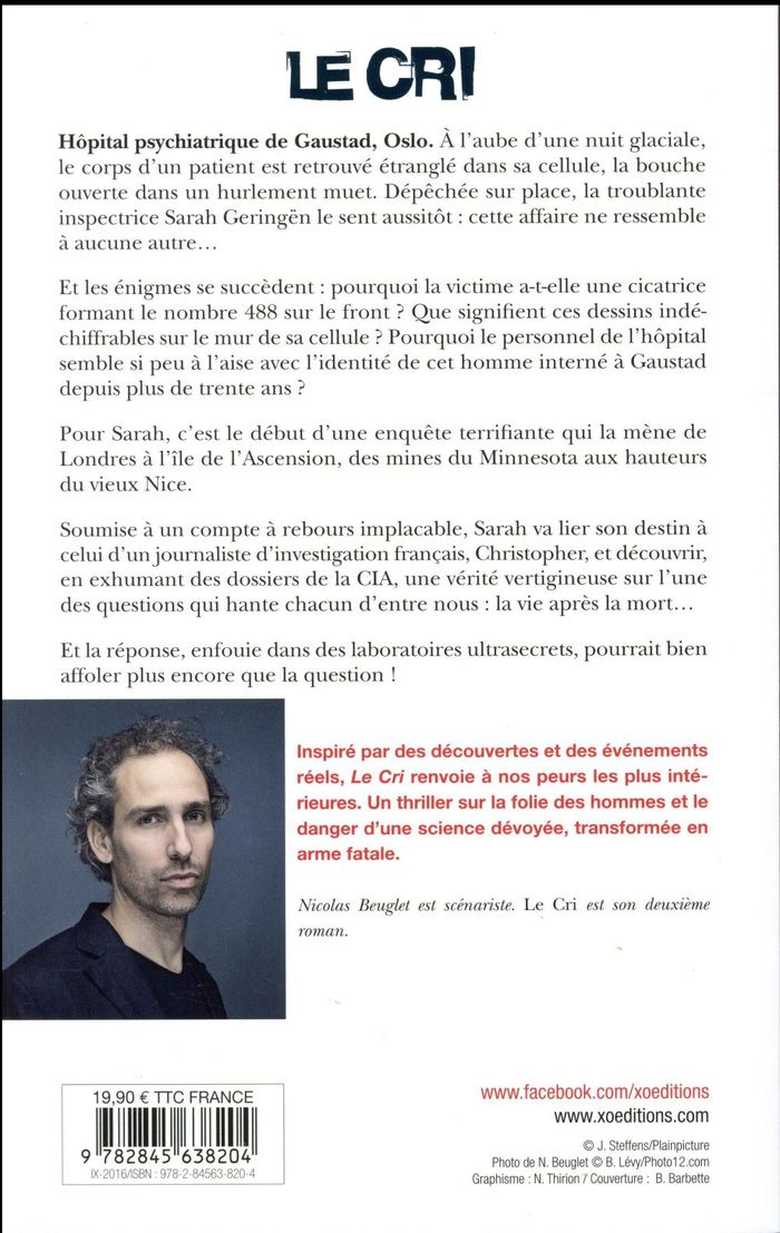 Quatrième de couverture de « Le cri : roman »