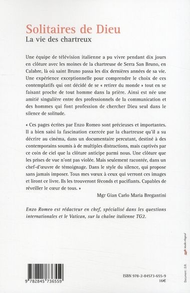 Quatrième de couverture de « SOLITAIRES DE DIEU (LES) »