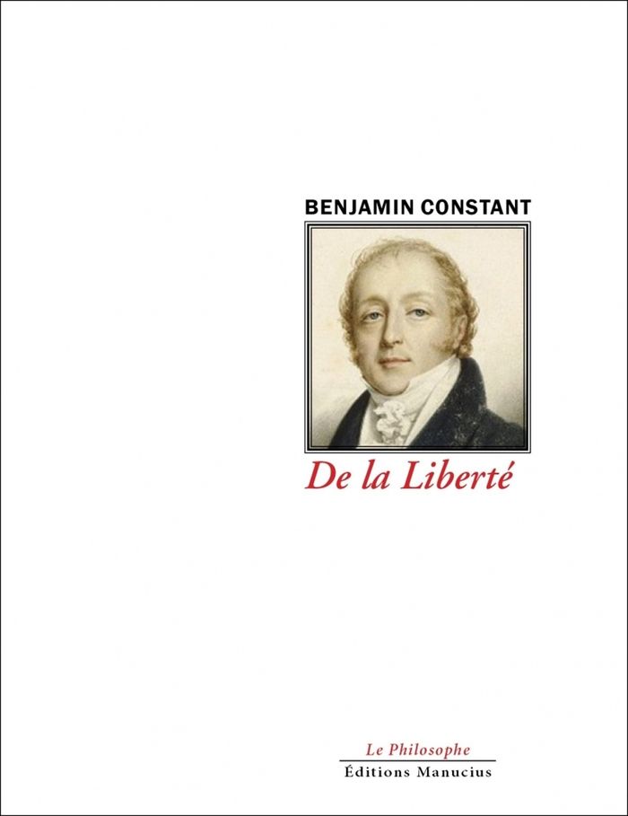 Couverture du livre « De la liberté » de Benjamin Constant, librairie Les Contes Infusés à Corte