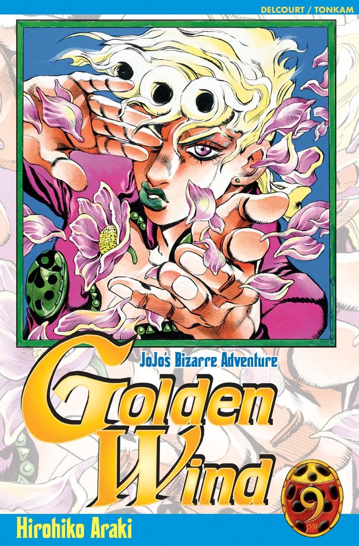 Couverture du livre « JOJO'S - GOLDEN WIND T09 - VOL09 » de Hirohiko Araki, librairie Les Contes Infusés à Corte