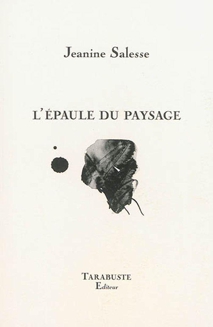 Couverture du livre « L'EPAULE DU PAYSAGE - JEANINE SALESSE » de Jeanine Salesse, librairie Les Contes Infusés à Corte
