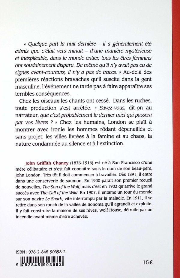Quatrième de couverture de « L'étrange expérience d'un misogyne »