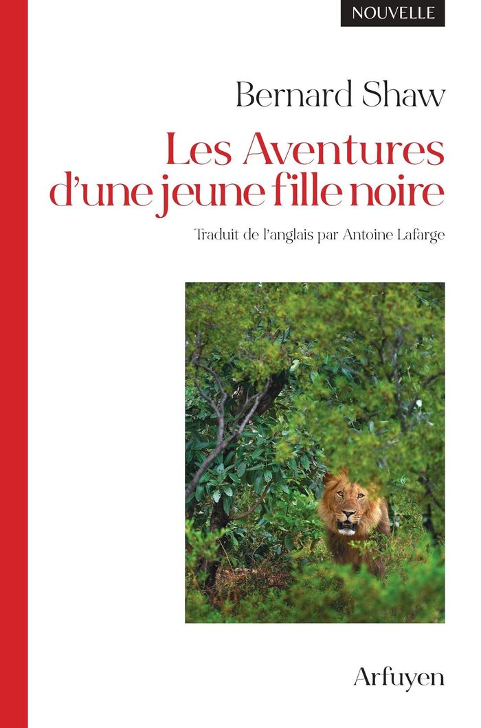 Couverture du livre « Les Aventures d'une jeune fille noire » de Bernard Shaw, librairie Les Contes Infusés à Corte