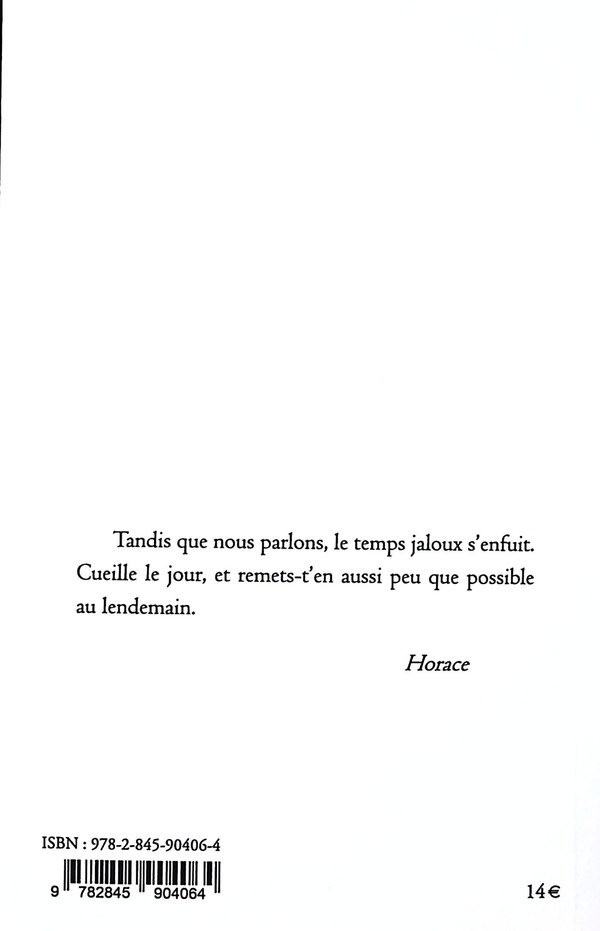 Quatrième de couverture de « Ainsi parlait Horace : Dix maximes de vie »
