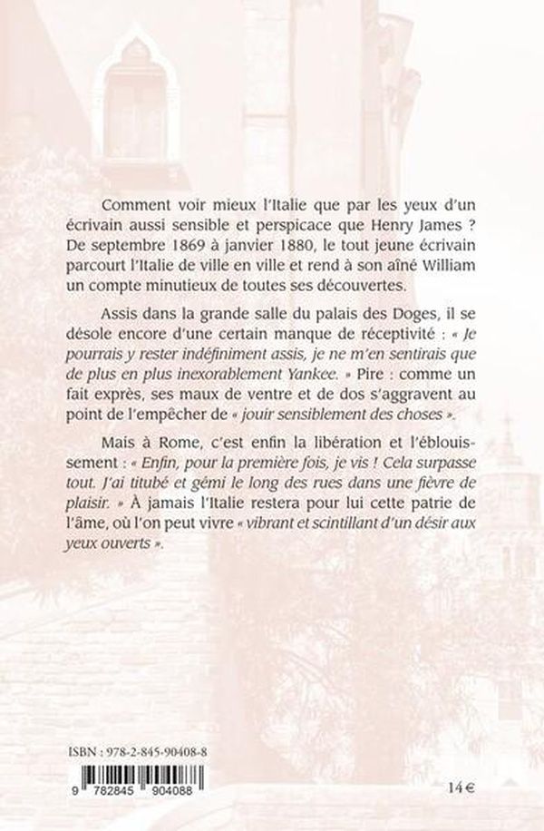 Quatrième de couverture de « Mal d'Italie : Venise - Florence - Rome »