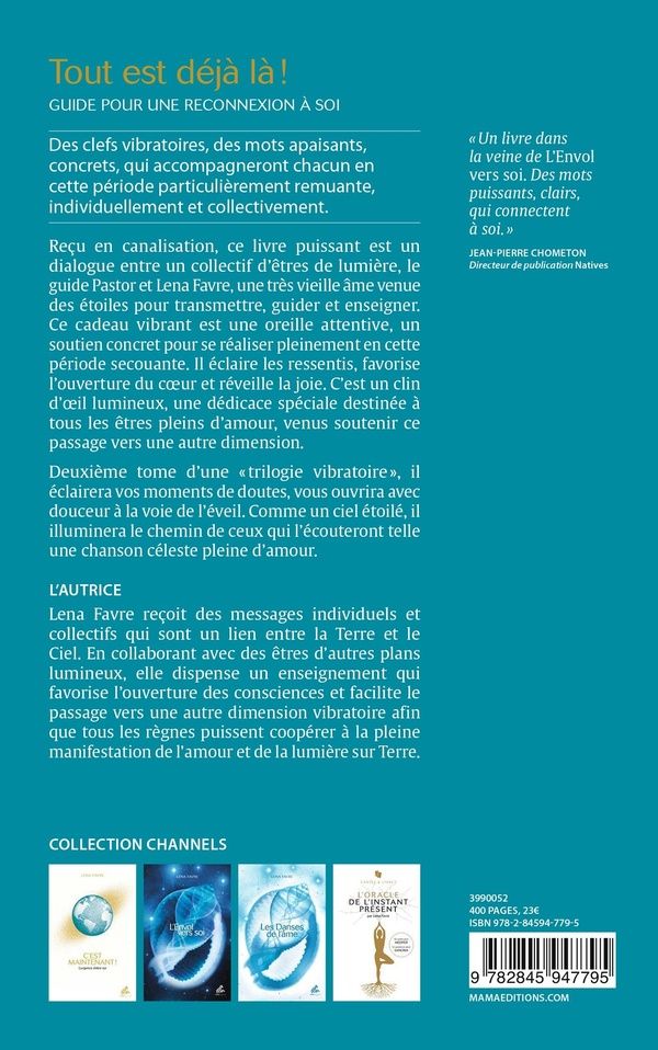 Quatrième de couverture de « Tout est déjà là ! : guide pour une reconnexion à soi »